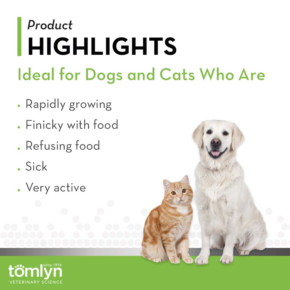 Tomlyn Nutri-Stat packaging showing easy-to-administer gel for growing pets