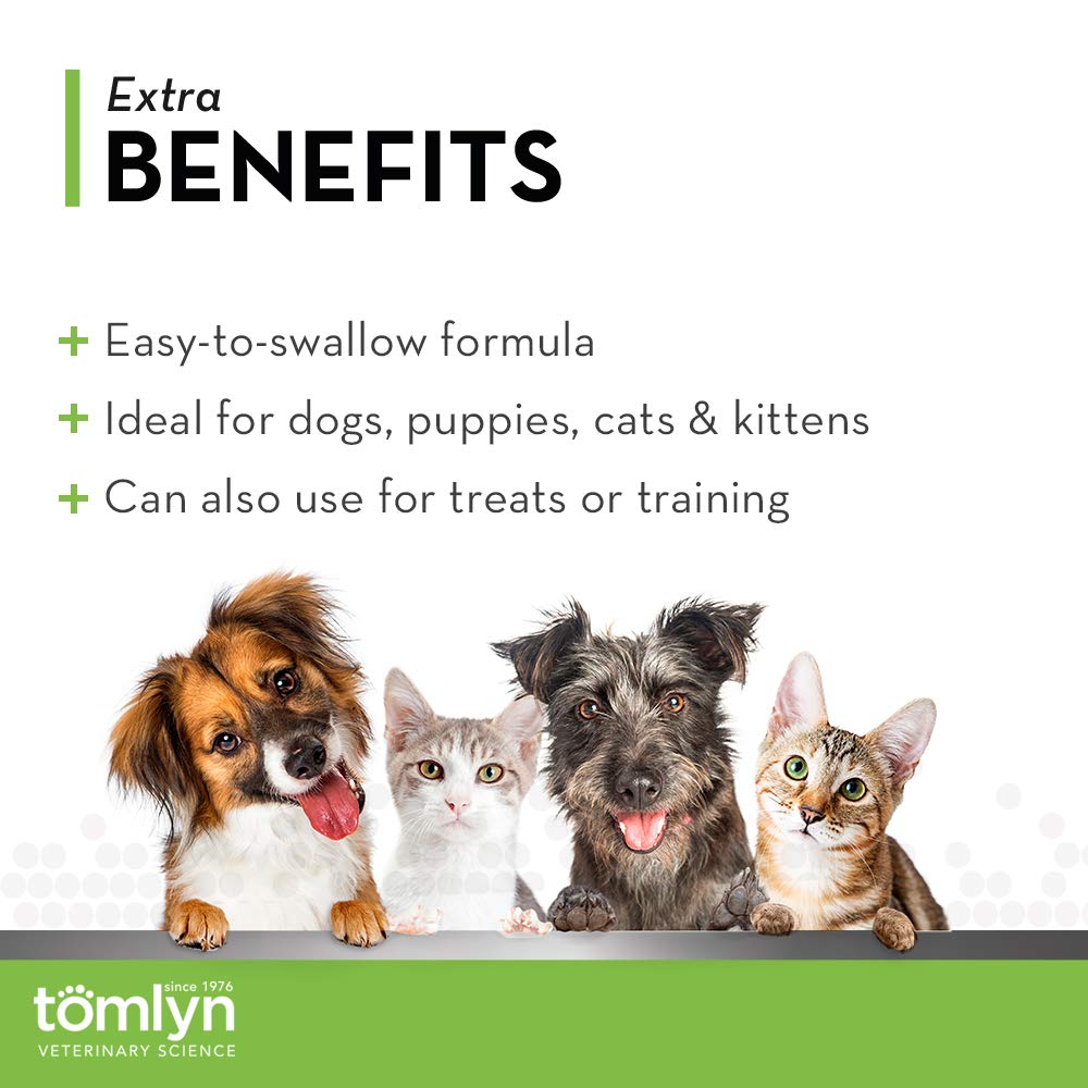 Tomlyn Pill-Masker Original Bacon Paste applied to capsules and tablets for disguise.