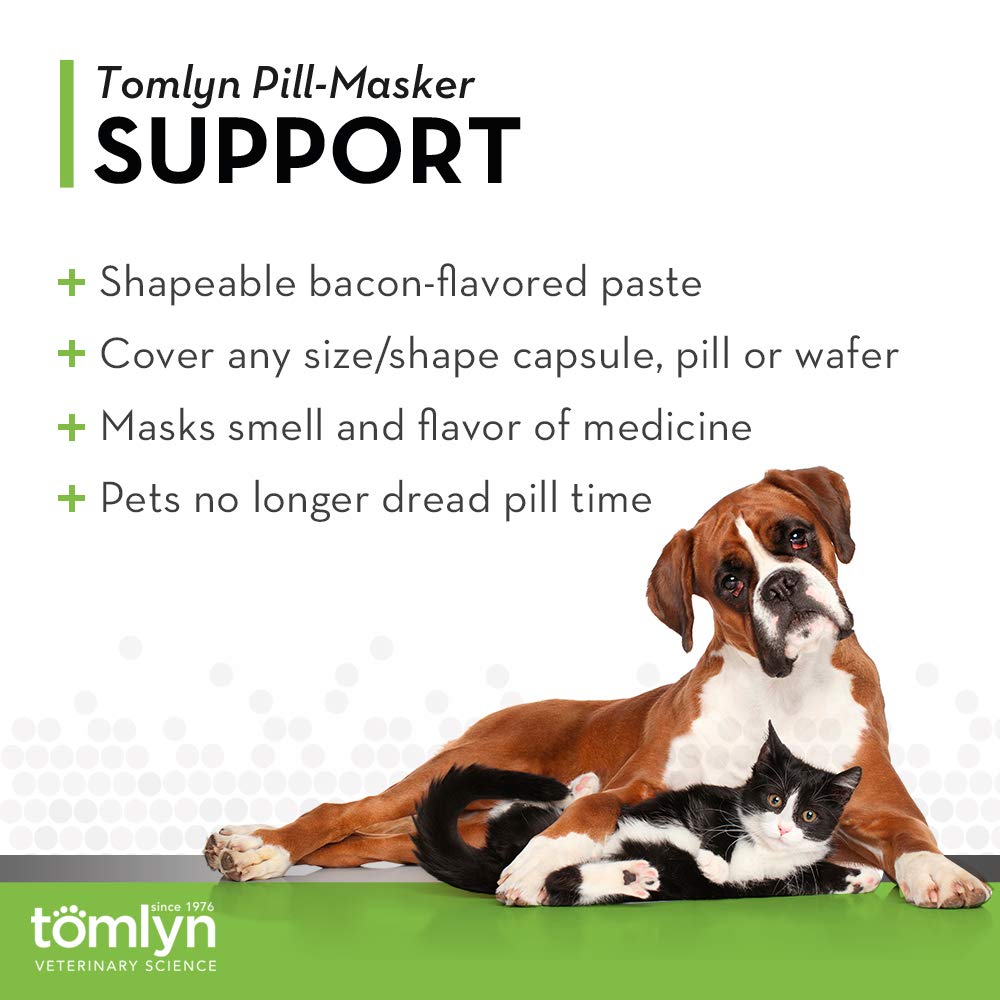 Tomlyn Pill-Masker Original Bacon Paste molded into a pill pocket.