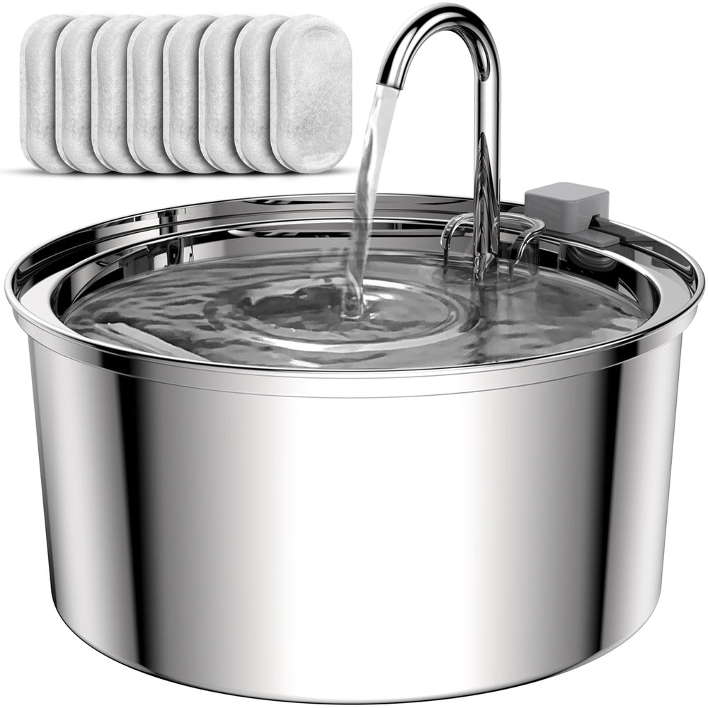 tomxcute cat fountain 108oz full view promotes multi-pet hydration