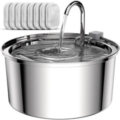 tomxcute cat fountain 108oz full view promotes multi-pet hydration