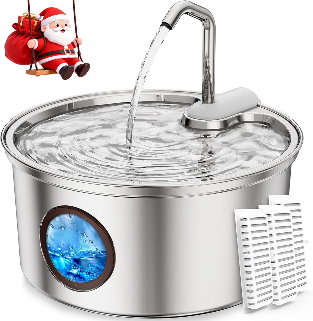 Tomxcute Cat Water Fountain quiet-pump enables peaceful drinking for skittish cats.