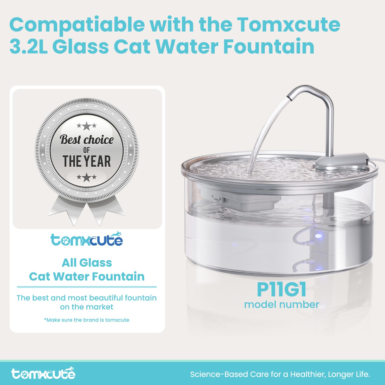 Tomxcute filter pack 3-layer filtration cross-section shows cotton, carbon, and fabric filtration.