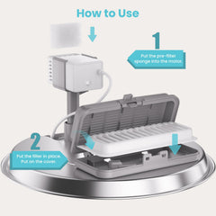 Tomxcute model P11G compatibility label confirms secure fit for the glass cat fountain.