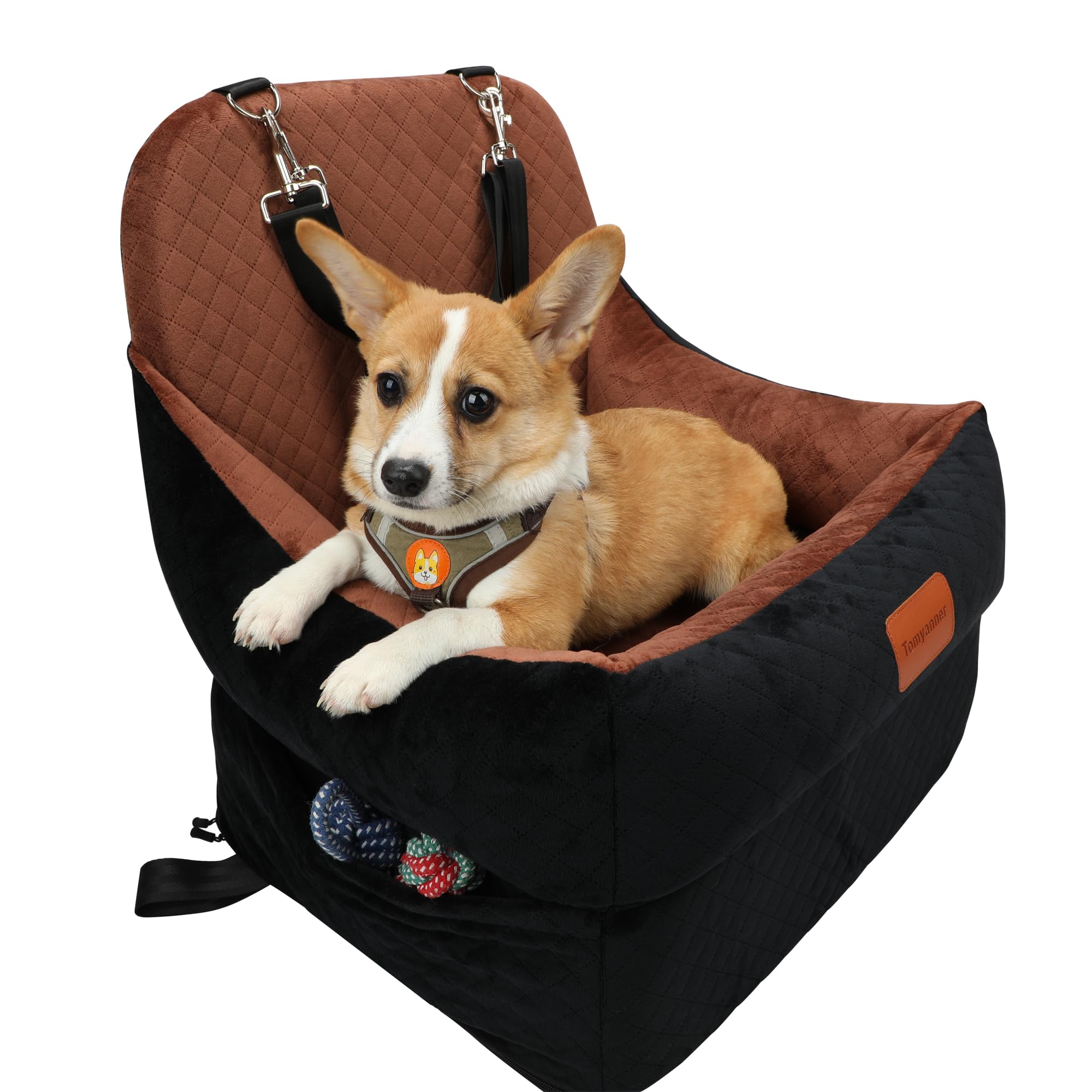 Tomyanner dog booster seat with 7 inch elevation offers a comfortable window view