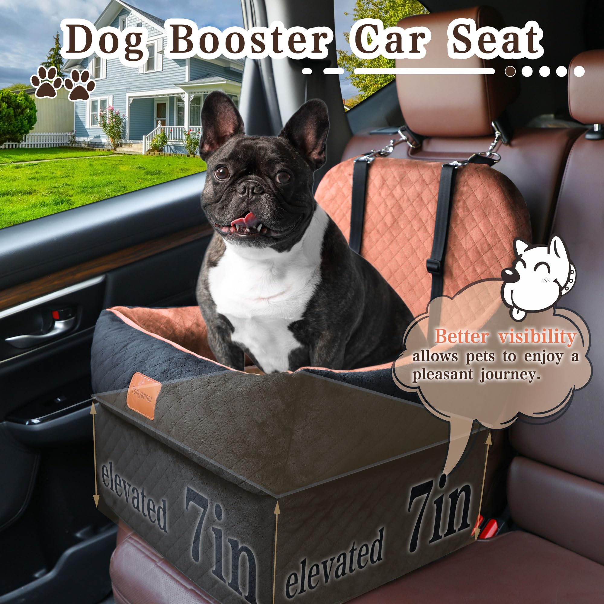Tomyanner booster seat edge is ultra soft plush for cozy naps