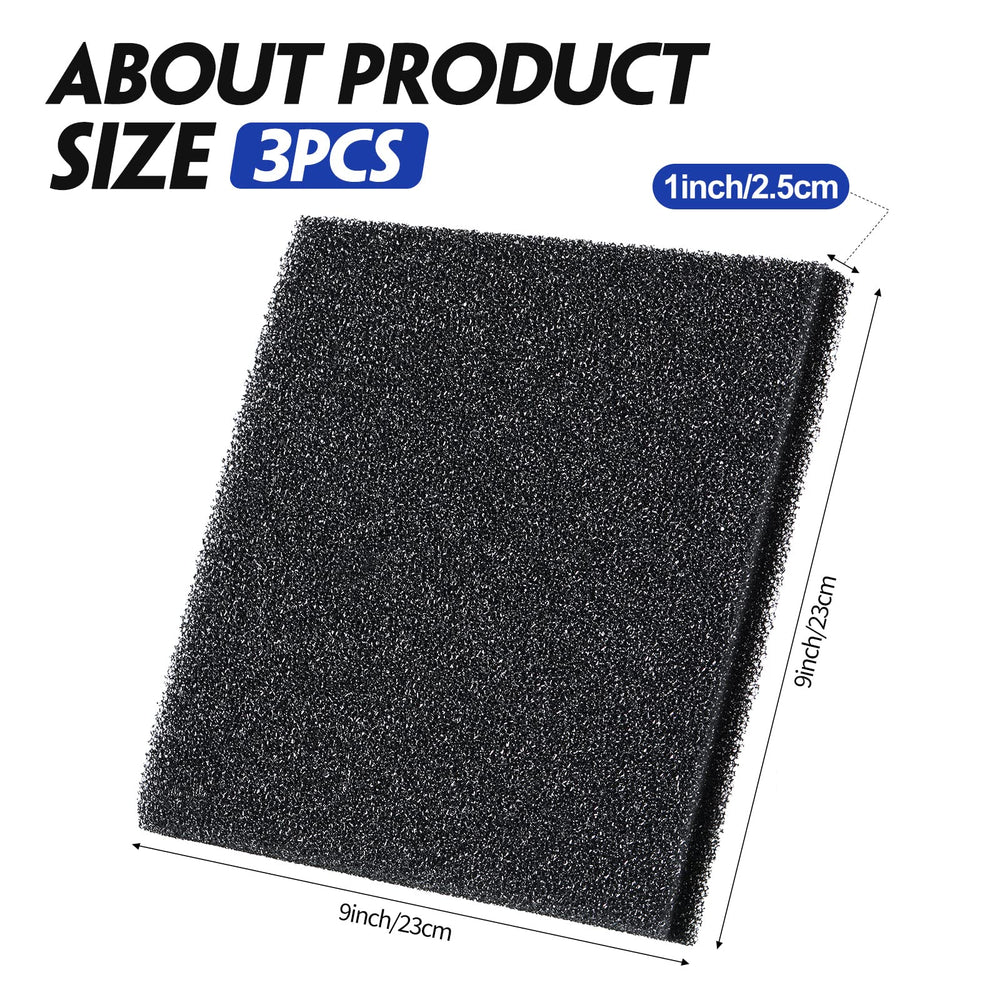 Tondiamo bio sponge 9x9x1 inch trimmed to fit your filter