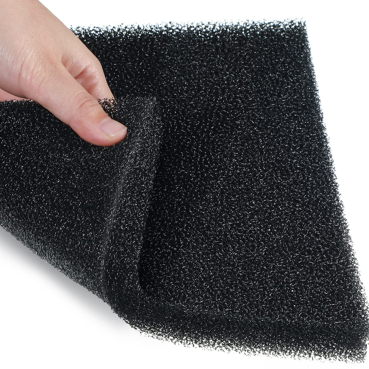 Tondiamo aquarium sponge filter pad cut-to-fit three pieces improves water clarity