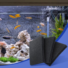 Tondiamo open-cell 30ppi sponge traps debris for clearer aquarium water