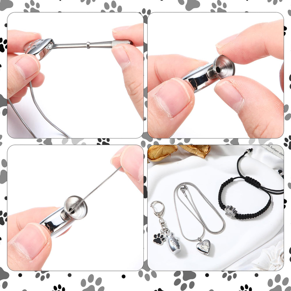 Tondiamo paw print bracelet stores ashes with a subtle, durable design