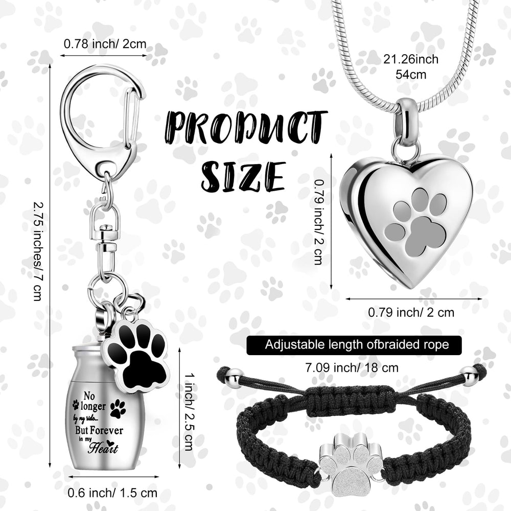 Tondiamo pet urn necklace with cat heart design for keepsake wear