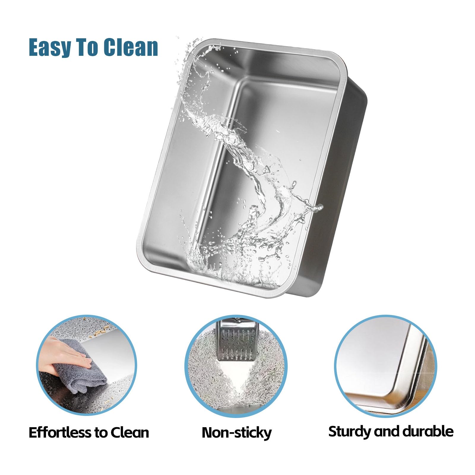 Tondid litter box with 6-inch walls preserves floor cleanliness and minimizes overspray.