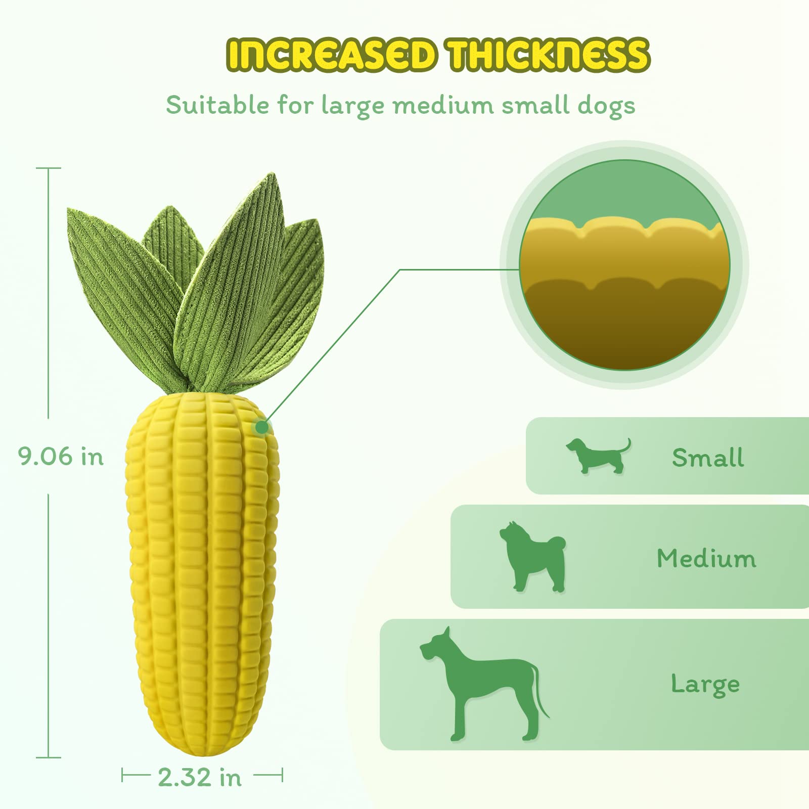 Tonep squeaky dog toy shows teeth-cleaning texture for oral care