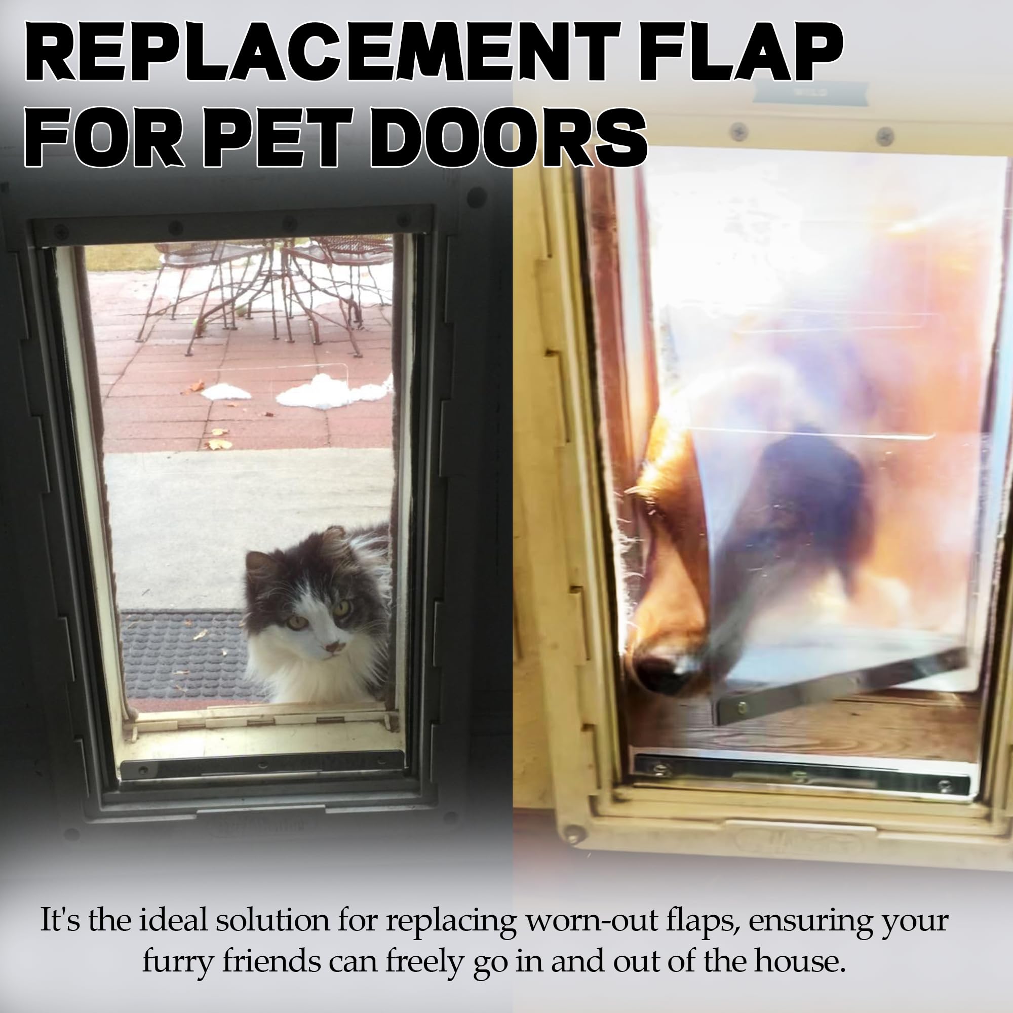 TonGass flap bottom seal blocks wind and dirt for comfortable indoors.