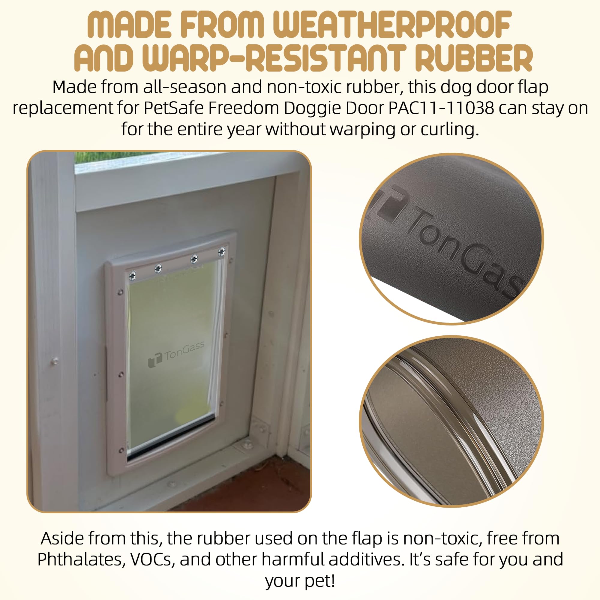 TonGass PAC11-11038 weatherproof seal demonstrates wind protection in use.