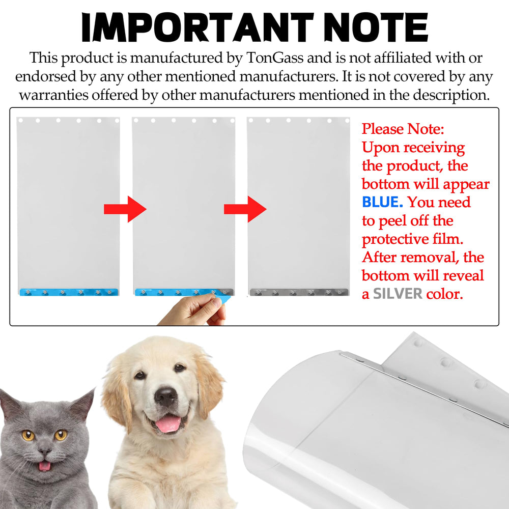 TonGass replacement flap helps large pets up to 90 pounds go in/out easily.