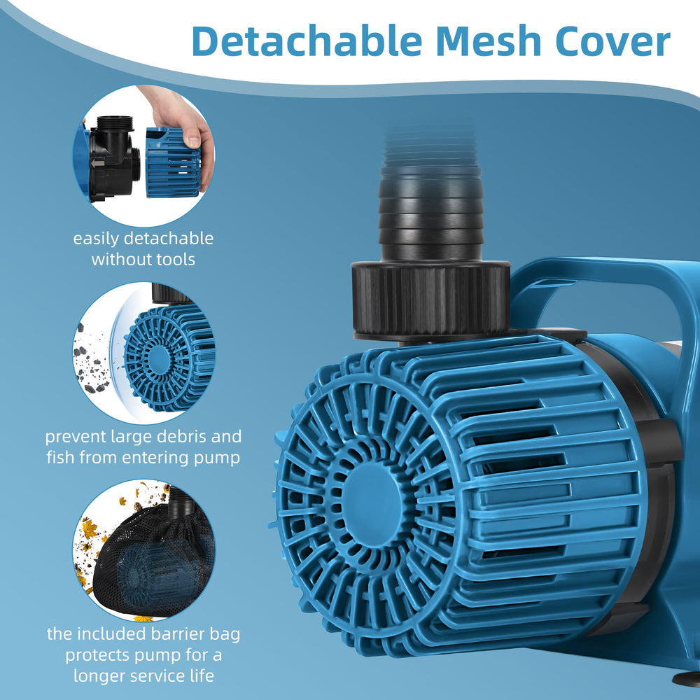 TONGCHANT debris barrier bag prevents debris from clogging the pond pump.