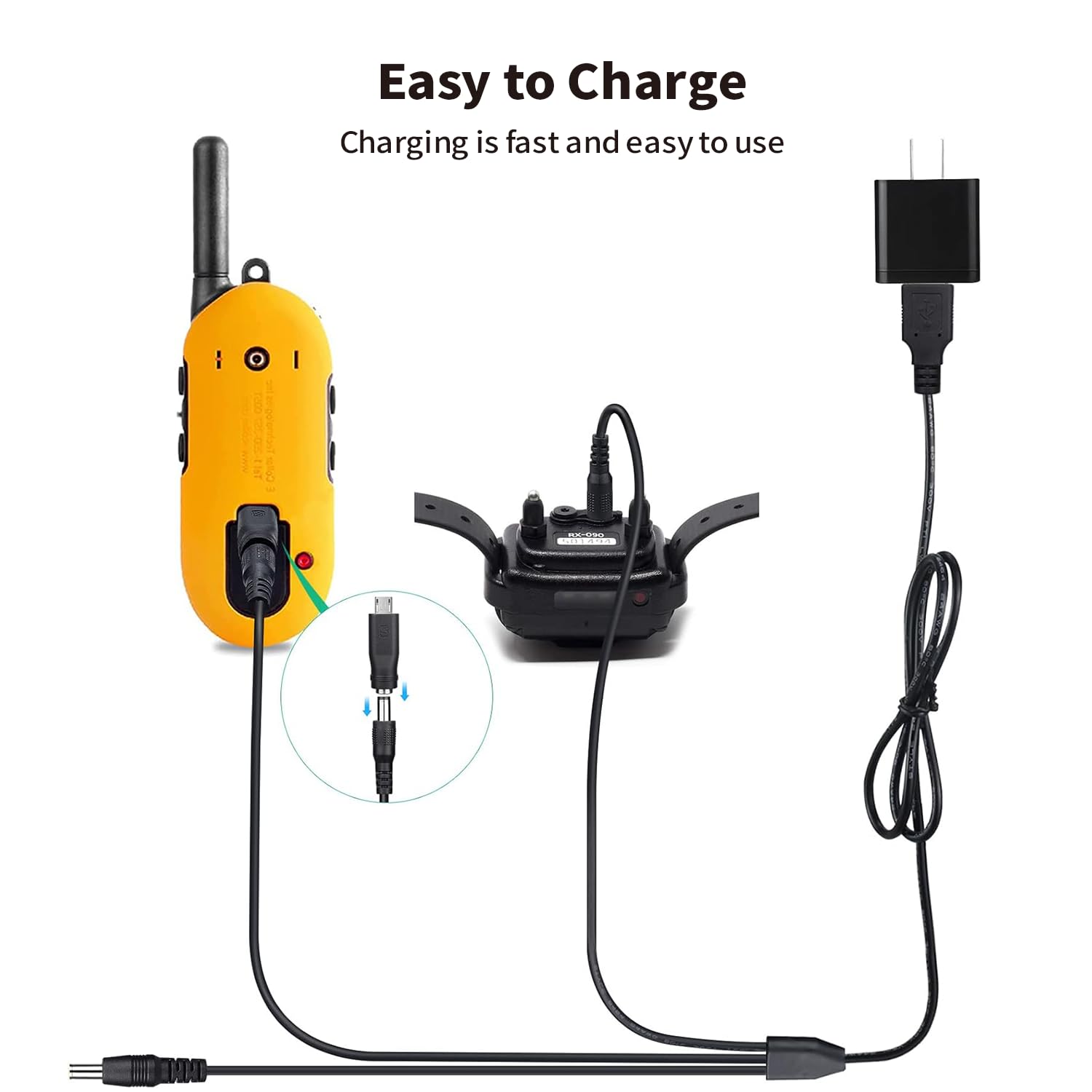 Tonton micro USB to DC cord ready for flexible charging setups.