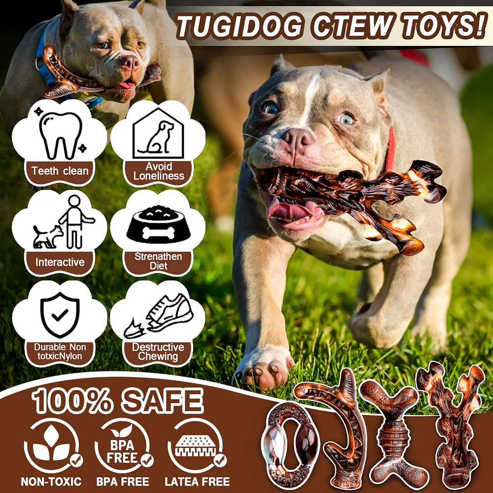 TonyEst bacon-scented chew toys entice dogs to chew longer.