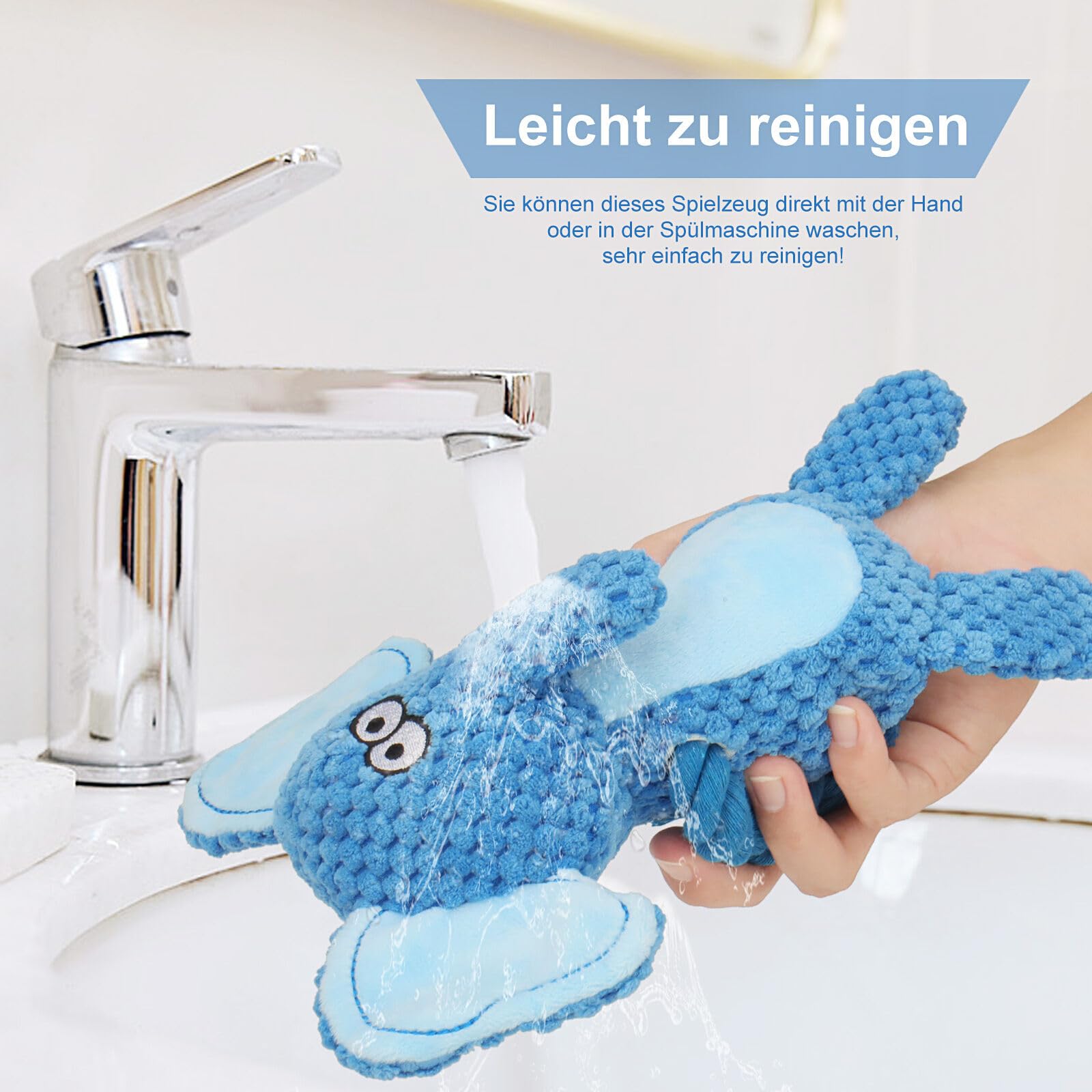 TONYFY multi-function toy suits tossing, fetching, and tug-of-war for active dogs.