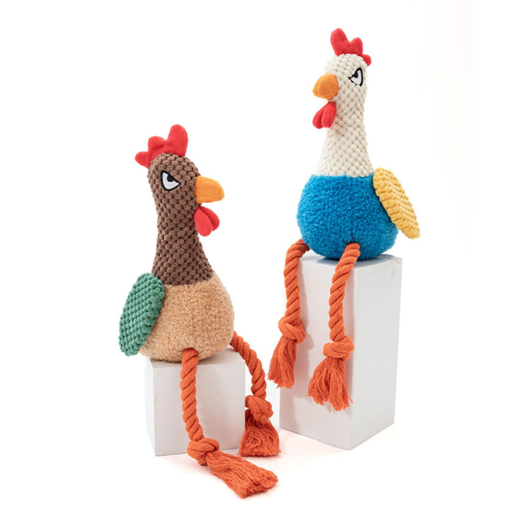 TONYFY rooster knot toy rope design demonstrates chew-friendly playtime routines
