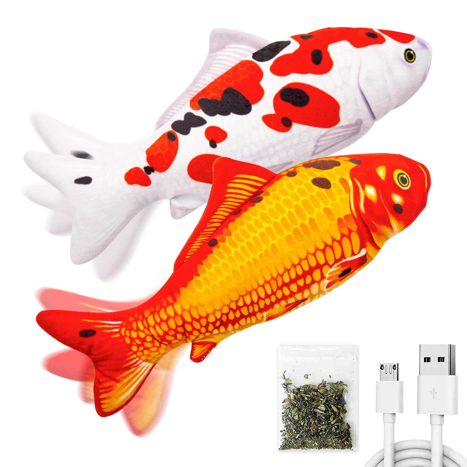 TOOGE floppy fish toy realistic design engages pets during play