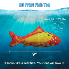 TOOGE floppy fish toy usb-chargeable eliminates battery hassle during play