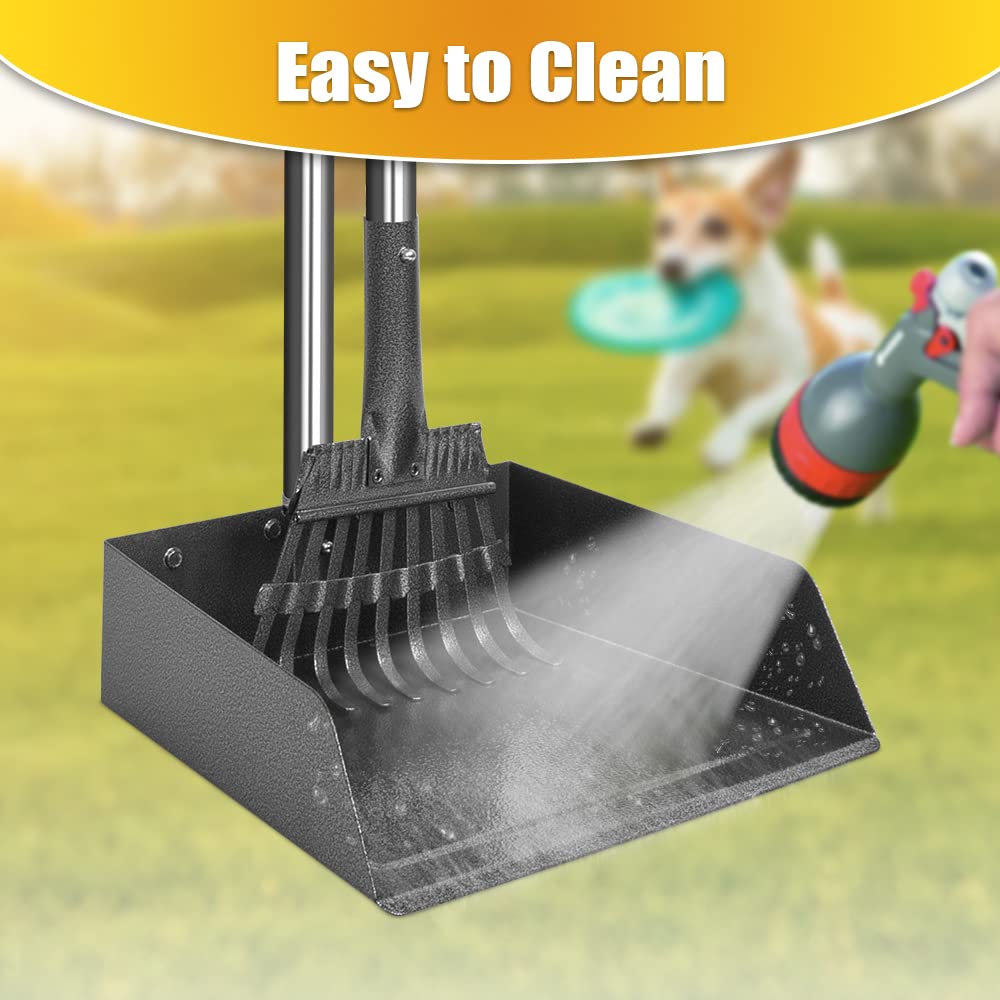 TOOGE pooper scooper is multipurpose for yard waste and pet cleanup.