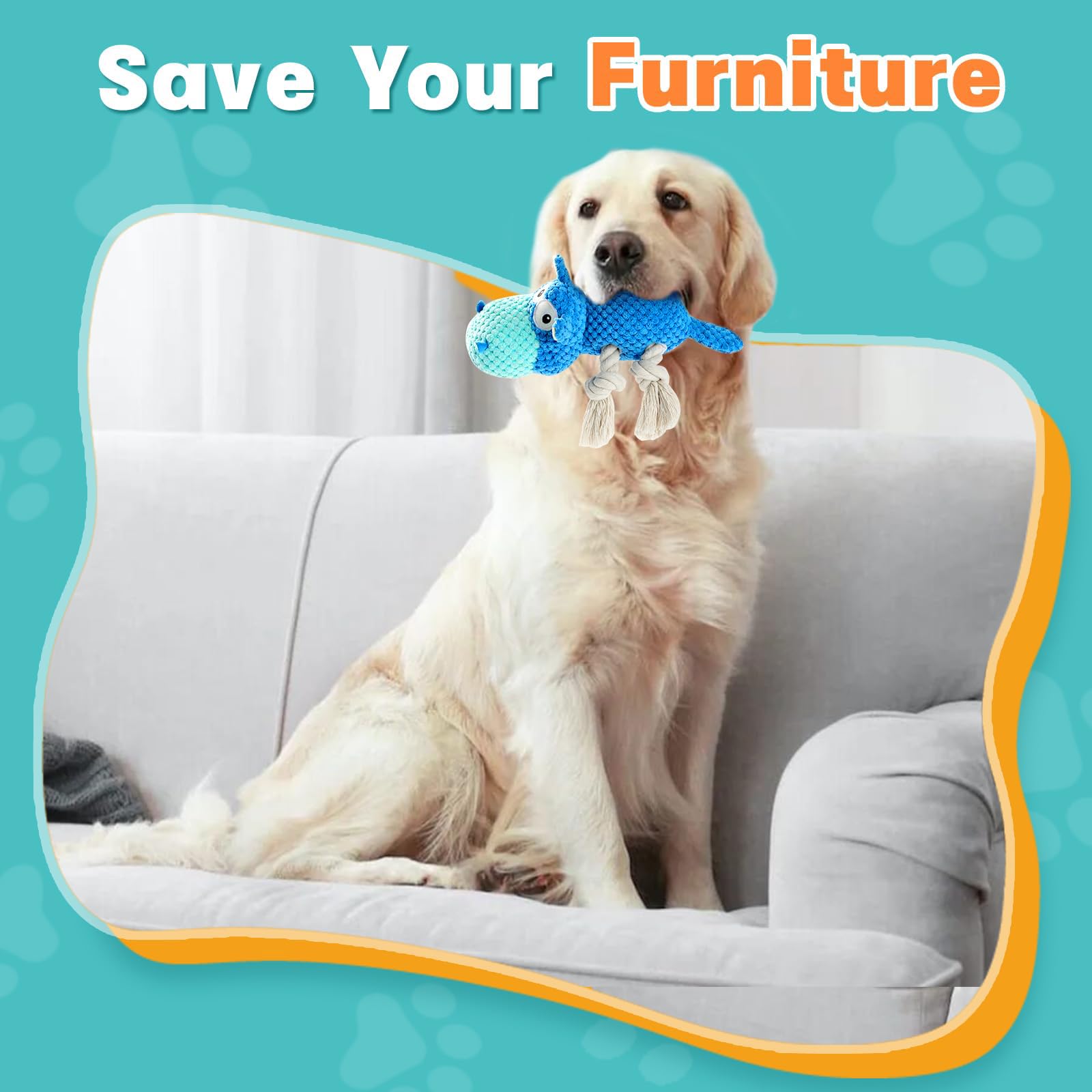 TOOPTATE large-dog toy designed for aggressive chewers and interactive fetch sessions.