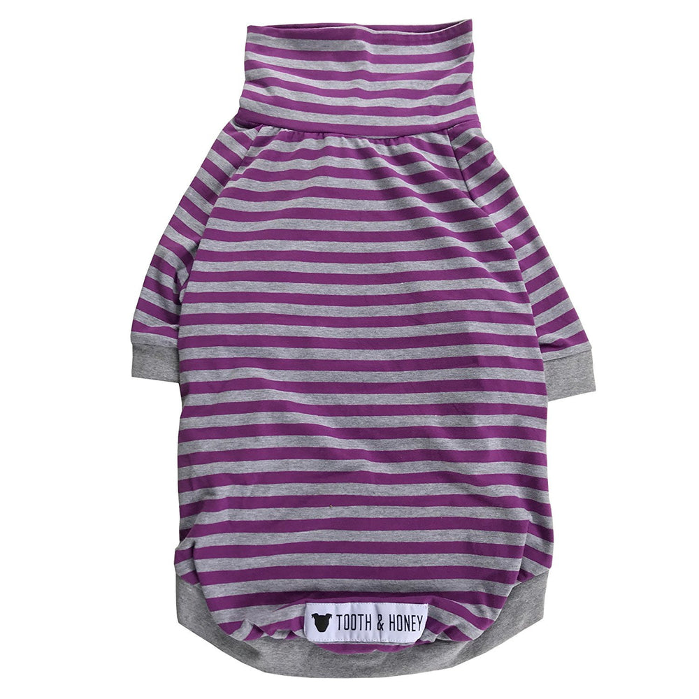 Tooth and Honey big dog stripe pullover full belly coverage for warmth