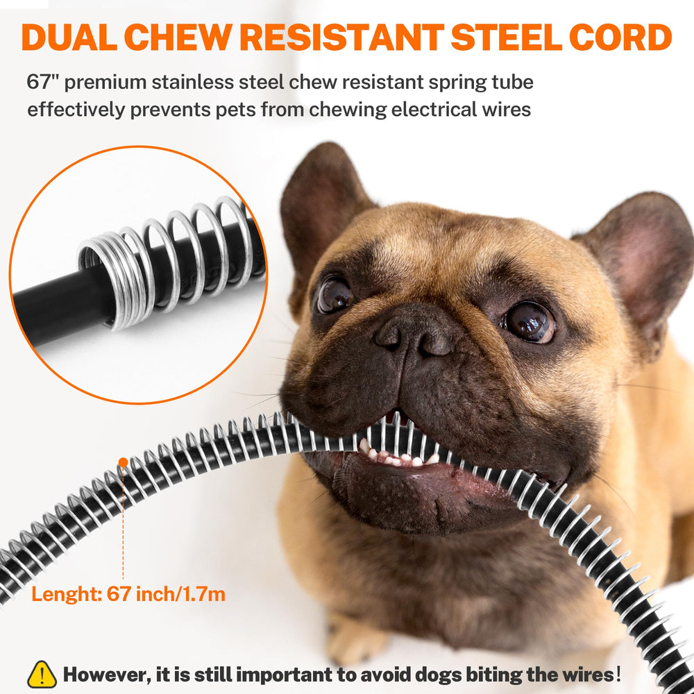 Toozey outdoor pet heating pad chew-guard-cord image shows pet-safe design.