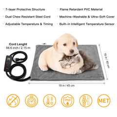 Toozey small pet heating pad LED controller enables precise temperature adjustments