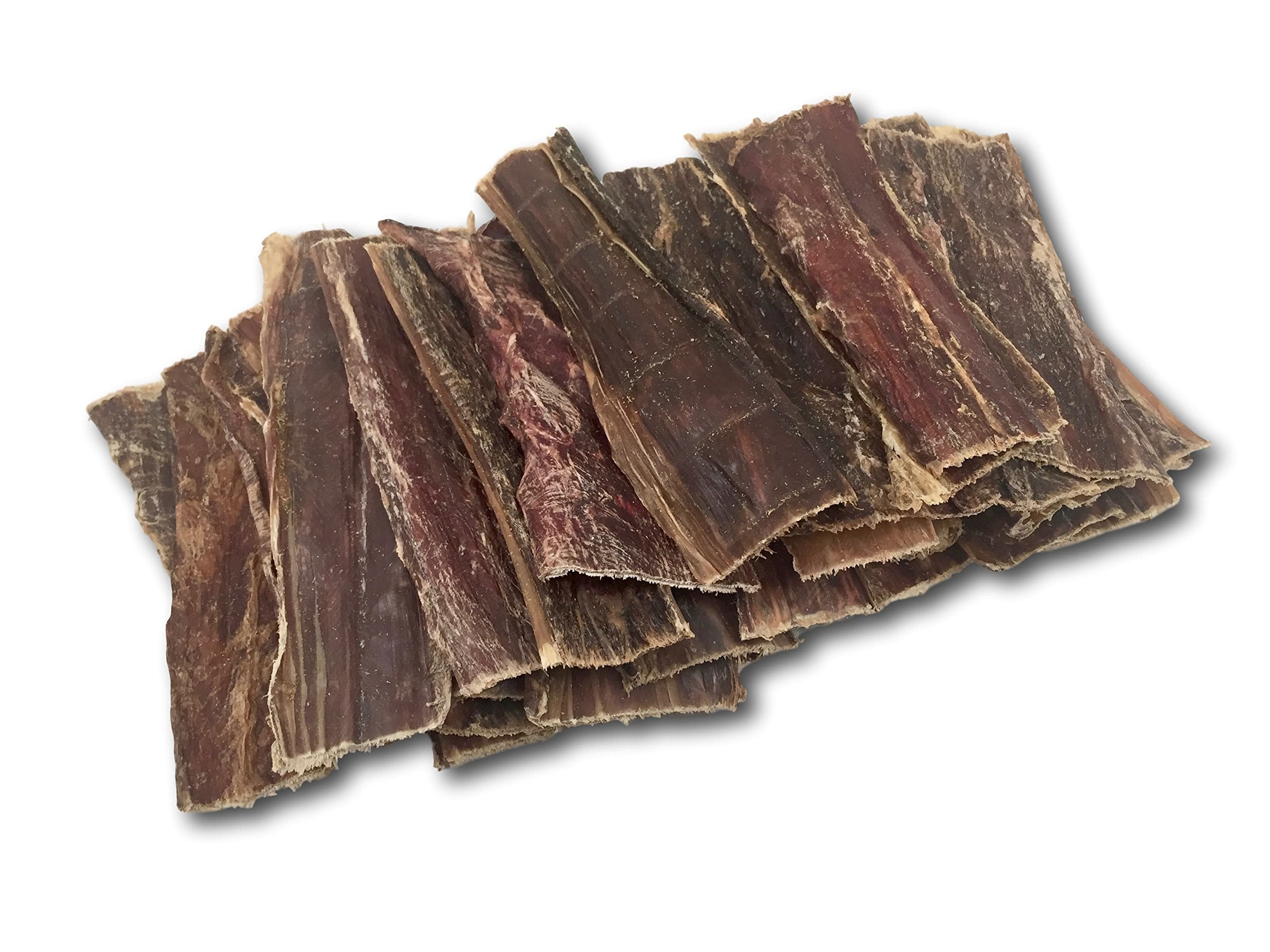 Top Dog Chews beef esophagus jerky feeding scene sized for large dogs.