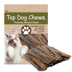 Top Dog Chews beef esophagus jerky supports dental health during daily chewing