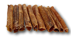 Top Dog Chews beef trachea dog chew close-up demonstrates durable, long-lasting protein-rich snack