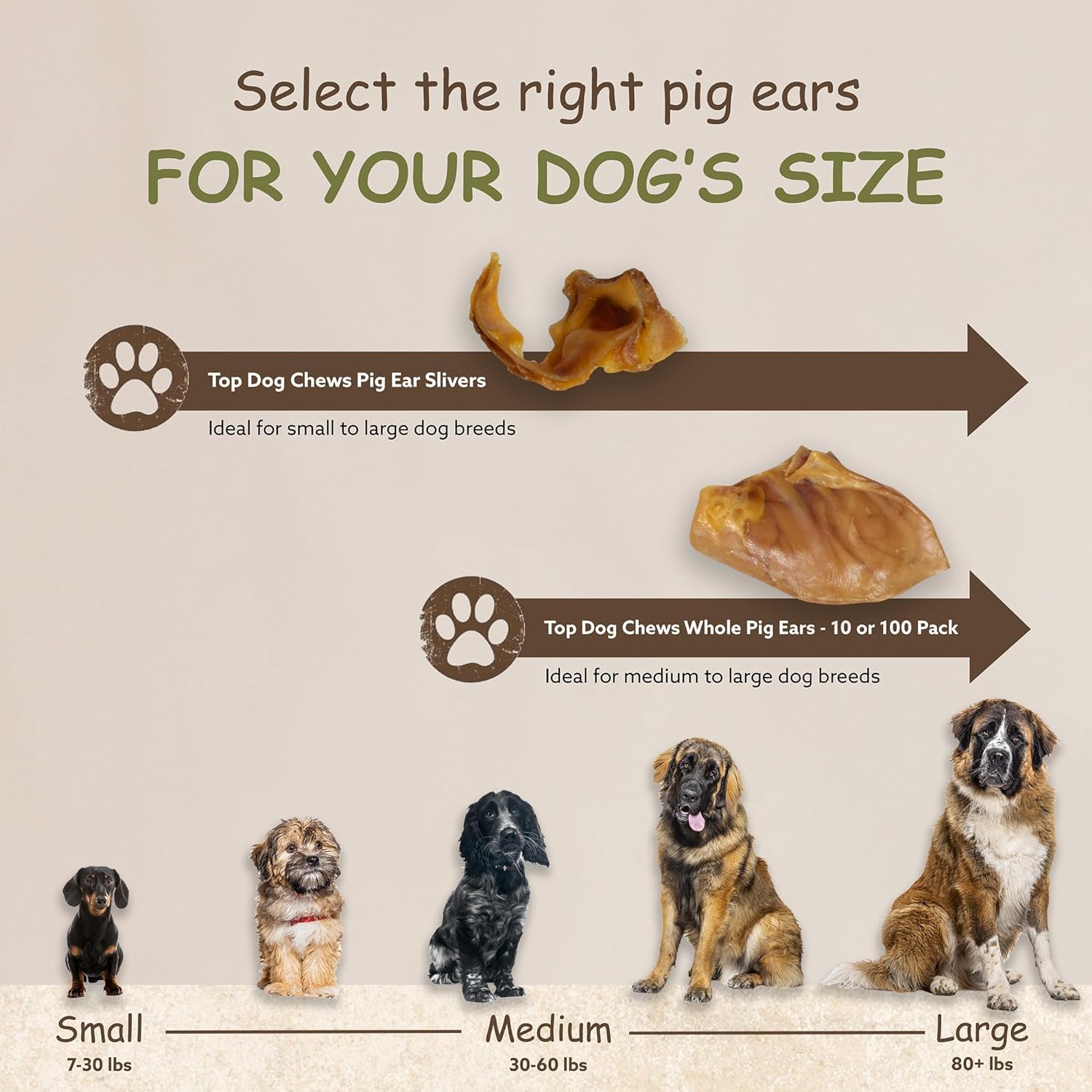 Top Dog Chews dental-friendly pig ears may help reduce tartar