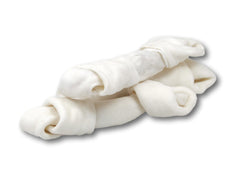 Top Dog Chews rawhide bones close-up showing dental hygiene benefits.