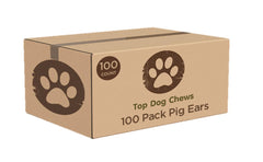 Top Dog Chews pig ears whole uncut for long-lasting chew
