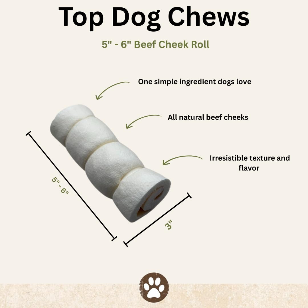 Top Dog Chews rawhide-free-dog-treats visible packaging and natural texture