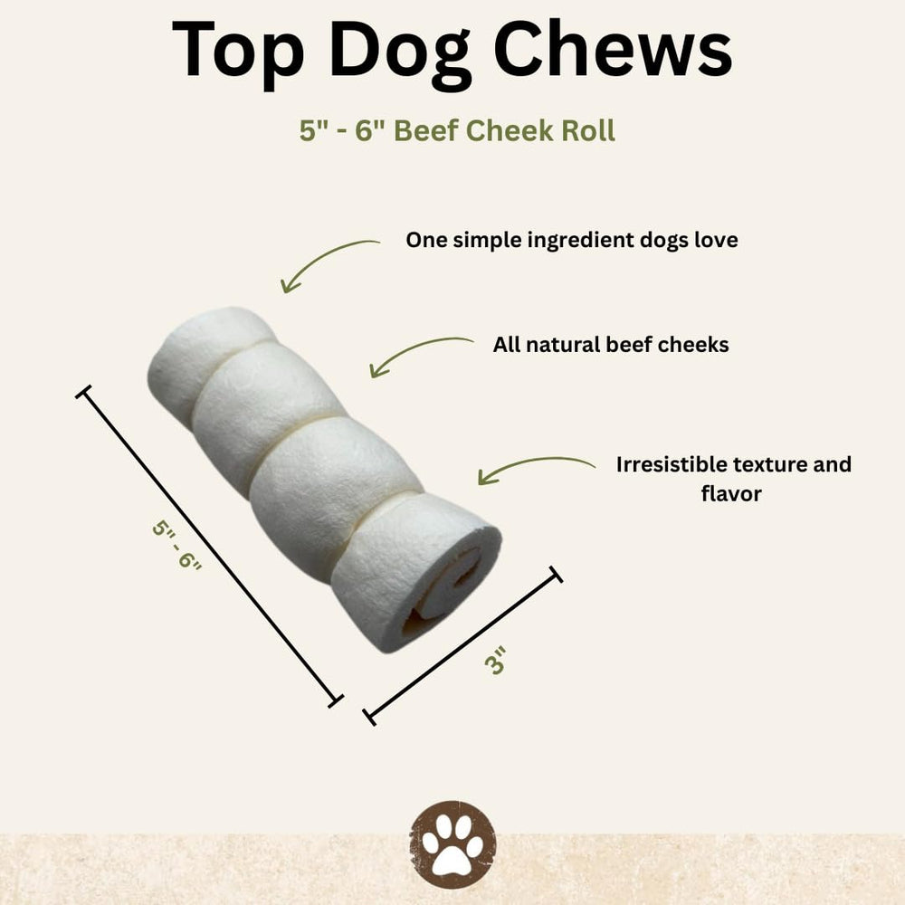 Top Dog Chews rawhide-free-dog-treats visible packaging and natural texture