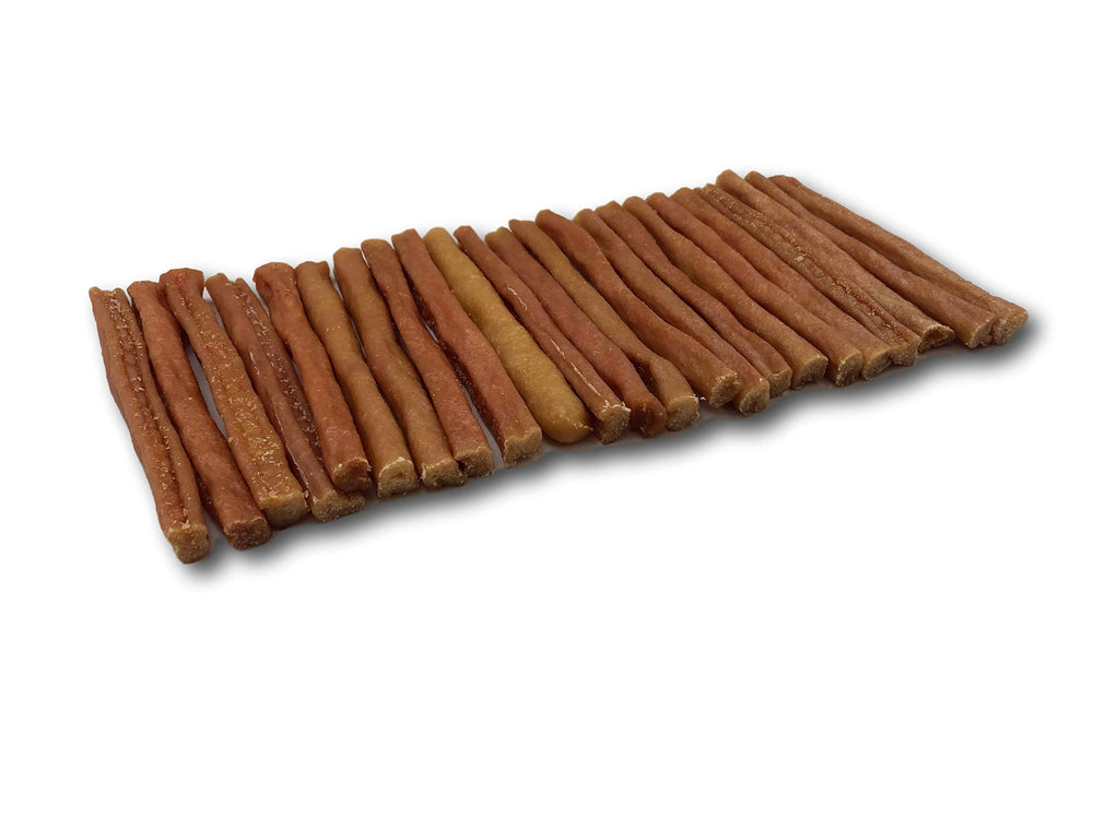 Top Dog Chews Turkey Tendon Round dog-chew closeup highlighting durable chew for training rewards.