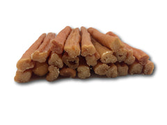 Top Dog Chews Turkey Tendon Round Made in USA image conveys quality and safety.