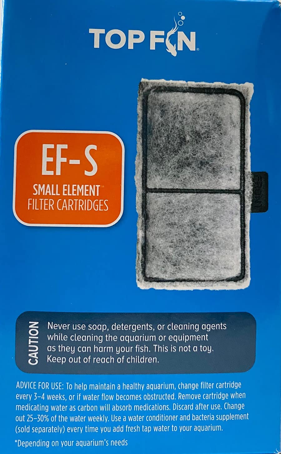 Top Fin desktop aquarium cartridge in use improving water quality in small tanks