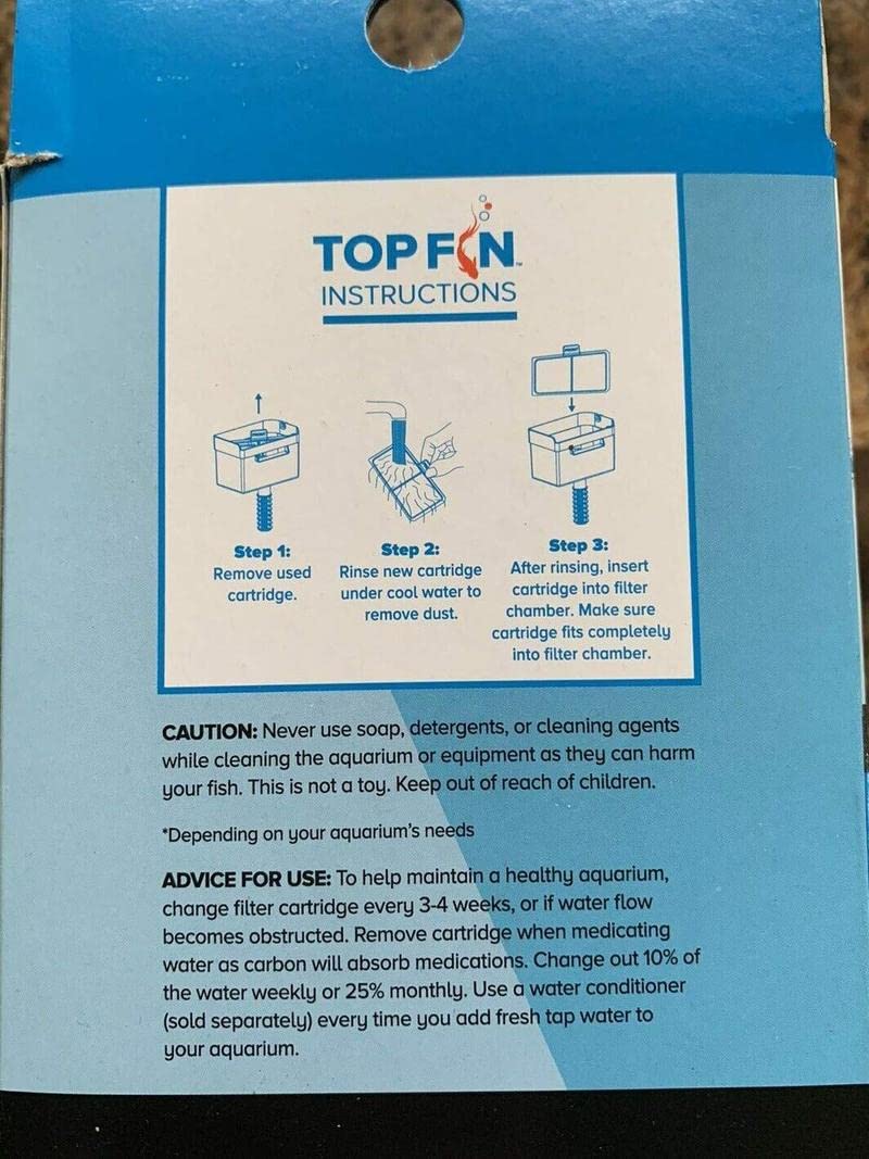 Top Fin EF-S cartridge pack in use for easy aquarium maintenance