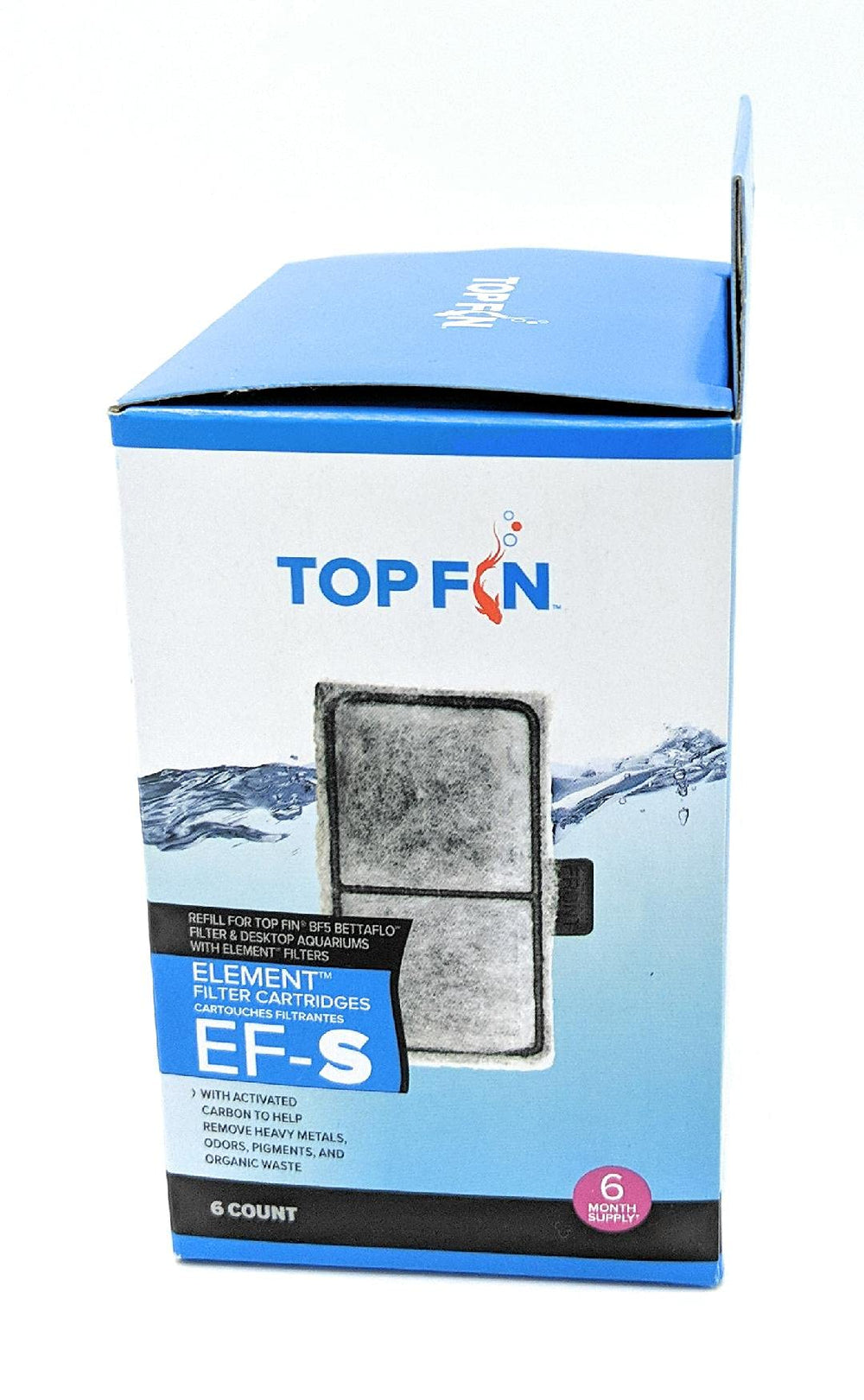 Top Fin EF-S element filter cartridges promote water clarity and healthier tank environments.
