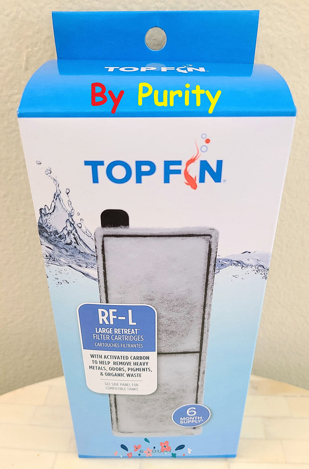 Top Fin Retreat Filter Large RF-L in-use photo suggesting clearer water experience