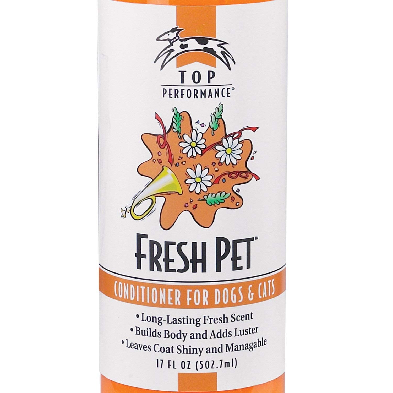 Top Performance Fresh Pet Conditioner enhances coat sheen and manageability