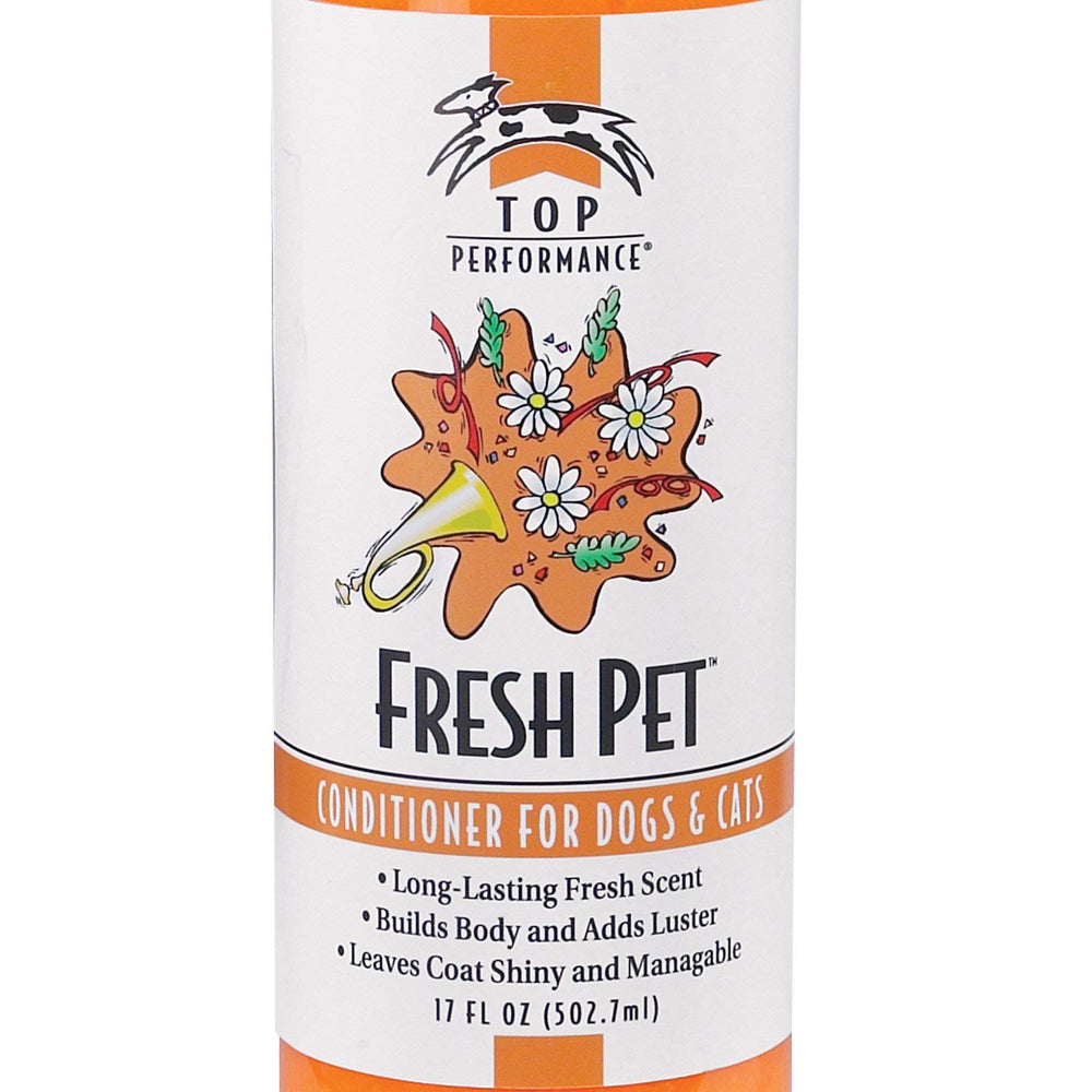 Top Performance Fresh Pet Conditioner enhances coat sheen and manageability