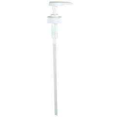 Top Performance gallon pump attached to a gallon bottle for controlled dispensing of pet shampoo.