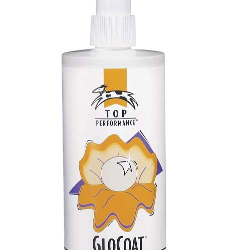 Top Performance GloCoat brushing tangles shows quick mat removal and refreshed scent.